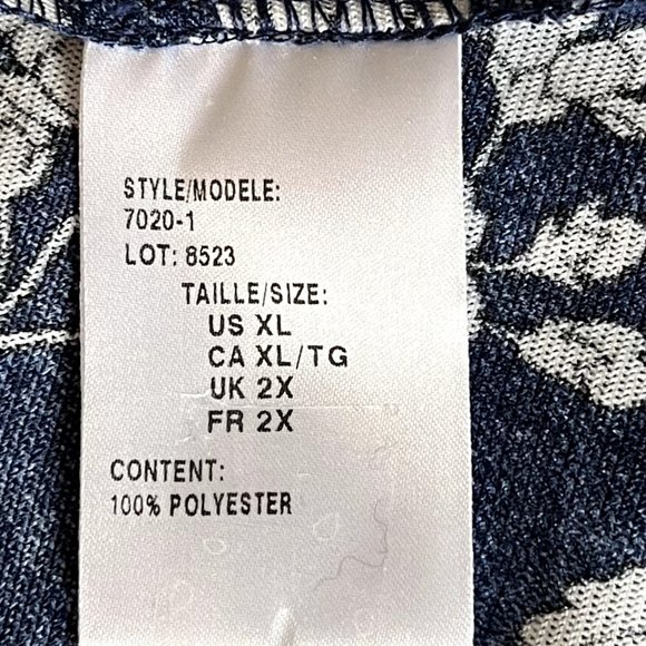 Mr. Max, blue and white floral blouse - Picture 3 of 6